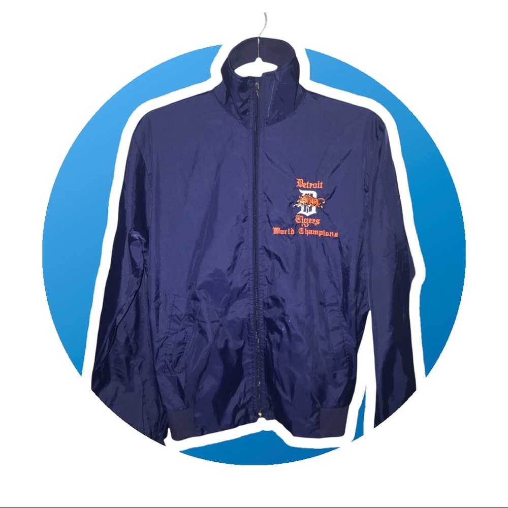 Vintage Detroit Tigers Championship Windbreaker